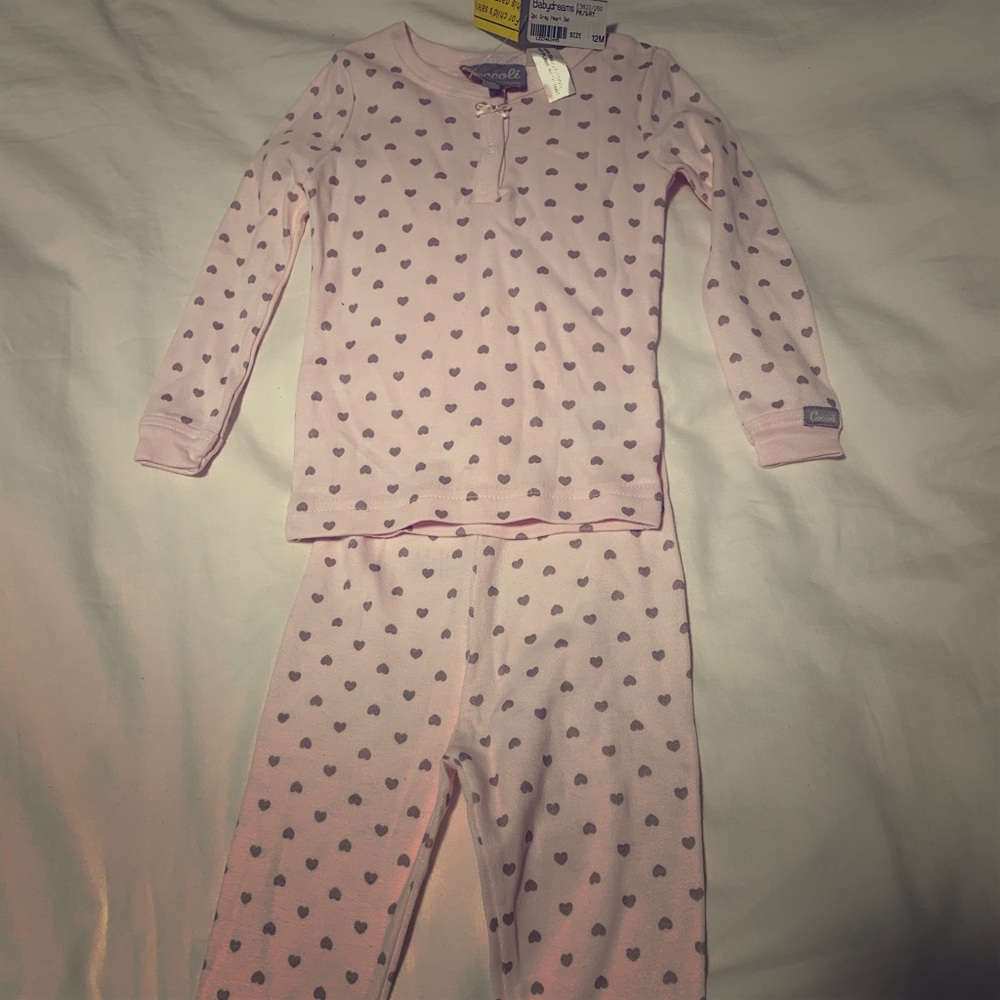 NWT baby girl cotton two piece outfit